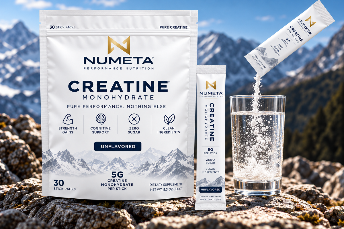 NuMETA MetaPacks™  Creatine Monohydrate – 30 Stick Packs